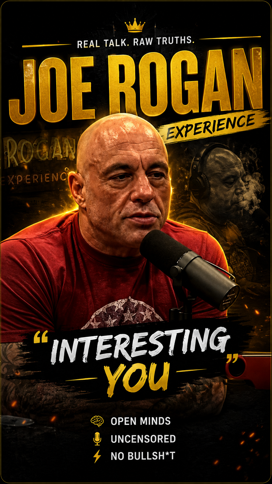 "JOE ROGAN SAID THE TITLE. ONCE."